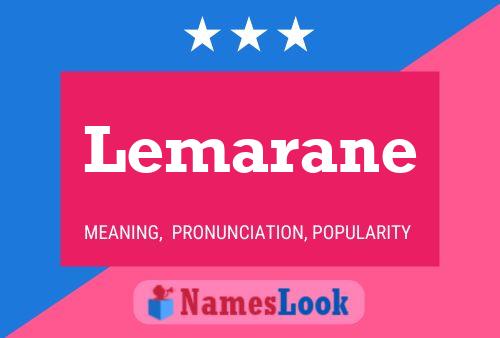 Poster del nome Lemarane