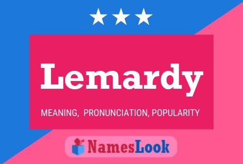 Poster del nome Lemardy