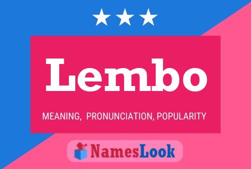 Poster del nome Lembo