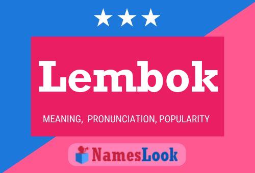 Poster del nome Lembok