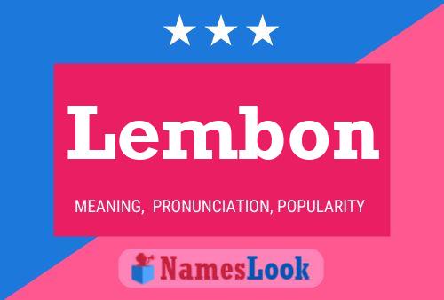 Poster del nome Lembon