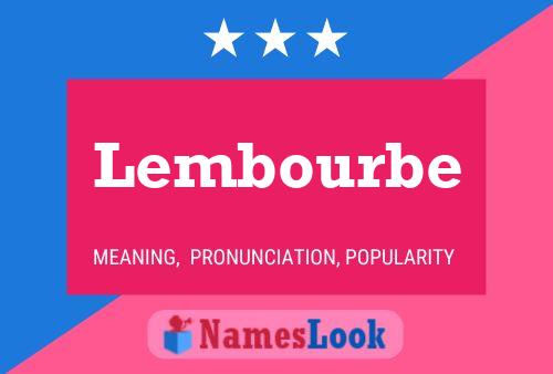 Poster del nome Lembourbe