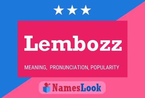 Poster del nome Lembozz