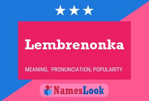 Poster del nome Lembrenonka