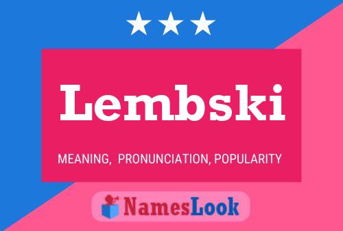 Poster del nome Lembski