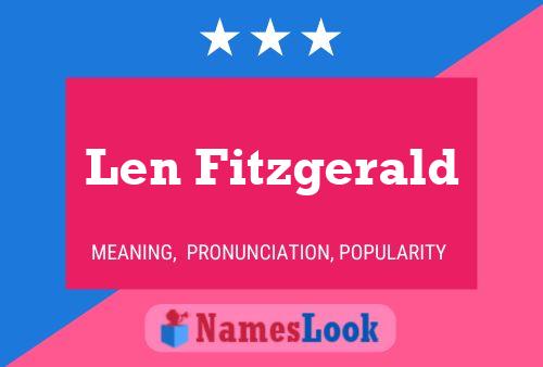 Poster del nome Len Fitzgerald