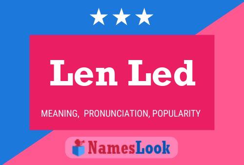 Poster del nome Len Led