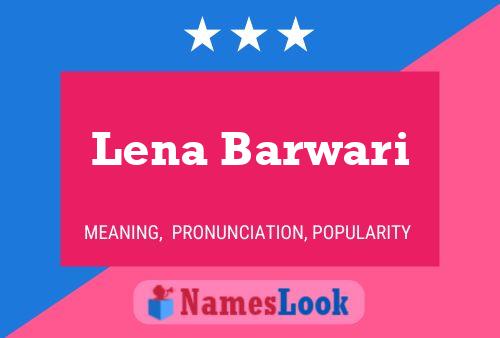 Poster del nome Lena Barwari