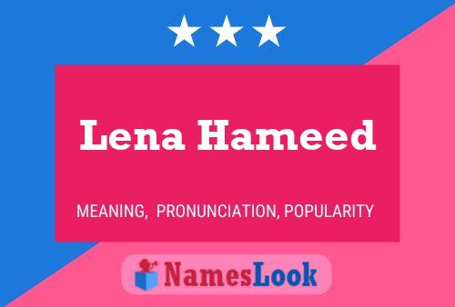 Poster del nome Lena Hameed