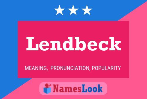 Poster del nome Lendbeck