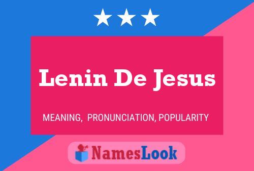 Poster del nome Lenin De Jesus