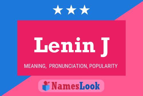 Poster del nome Lenin J