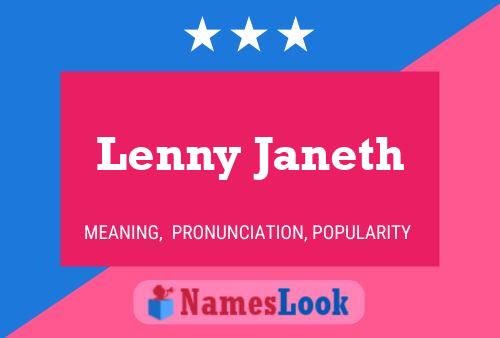 Poster del nome Lenny Janeth