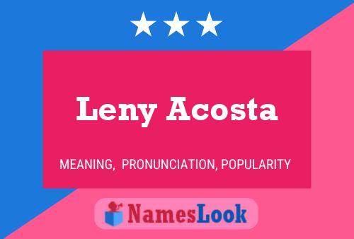 Poster del nome Leny Acosta