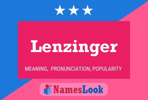 Poster del nome Lenzinger