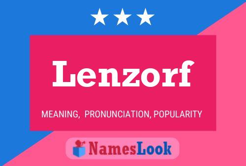 Poster del nome Lenzorf