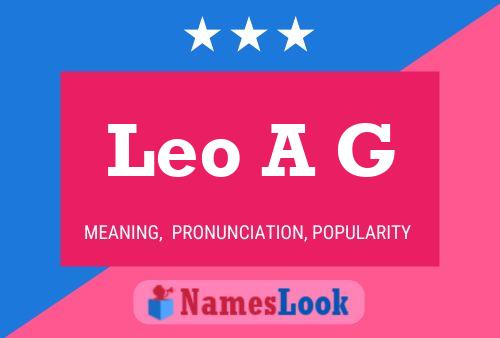 Poster del nome Leo A G