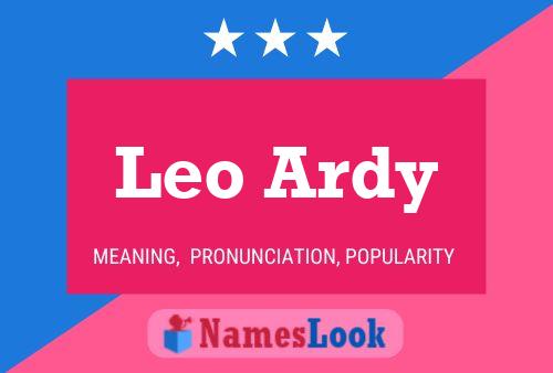 Poster del nome Leo Ardy