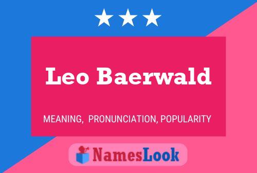 Poster del nome Leo Baerwald