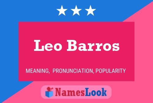 Poster del nome Leo Barros