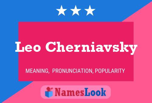 Poster del nome Leo Cherniavsky