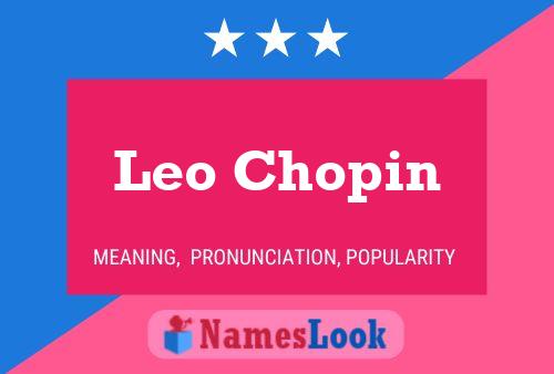 Poster del nome Leo Chopin