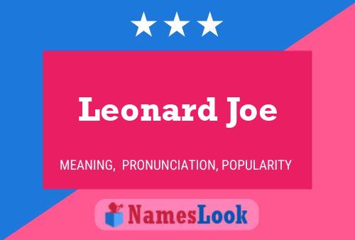 Poster del nome Leonard Joe