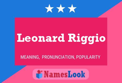 Poster del nome Leonard Riggio