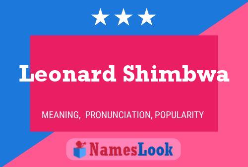 Poster del nome Leonard Shimbwa