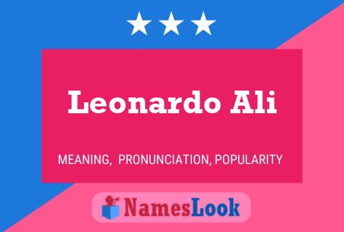 Poster del nome Leonardo Ali