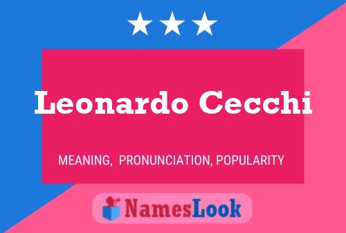 Poster del nome Leonardo Cecchi