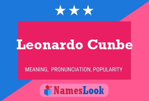 Poster del nome Leonardo Cunbe