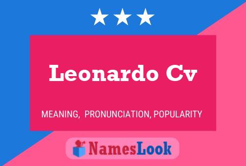 Poster del nome Leonardo Cv