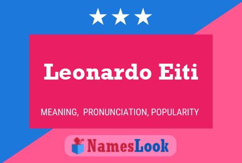 Poster del nome Leonardo Eiti