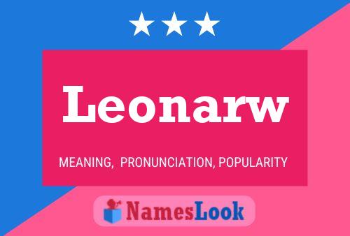 Poster del nome Leonarw