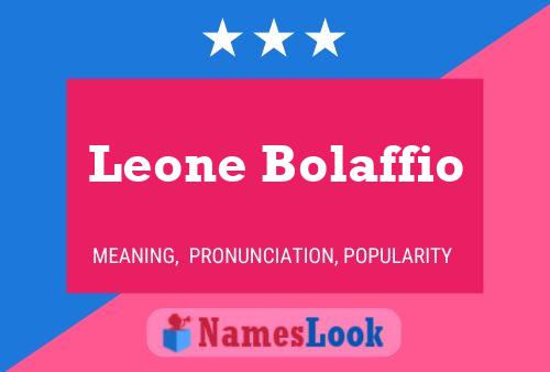 Poster del nome Leone Bolaffio