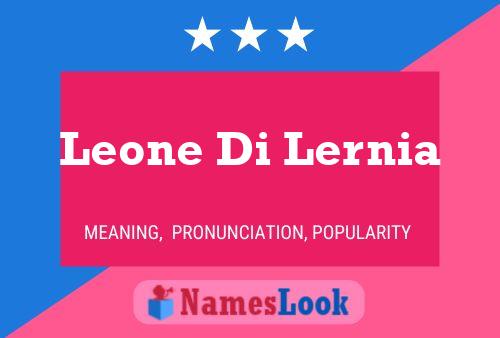 Poster del nome Leone Di Lernia