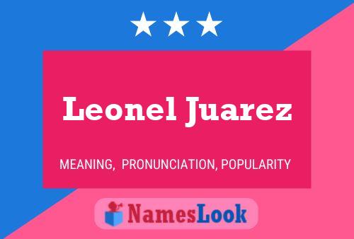 Poster del nome Leonel Juarez