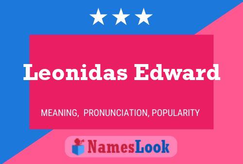 Poster del nome Leonidas Edward