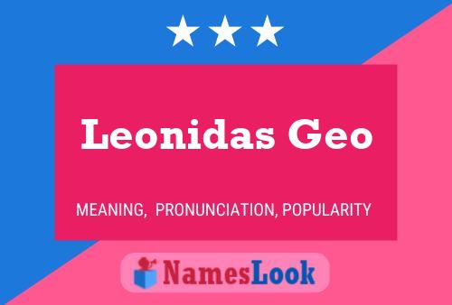 Poster del nome Leonidas Geo