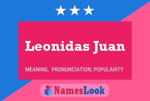 Poster del nome Leonidas Juan