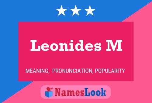 Poster del nome Leonides M