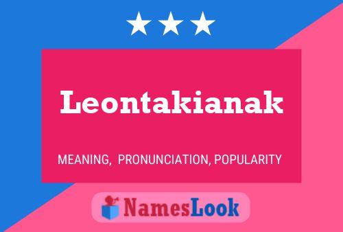 Poster del nome Leontakianak