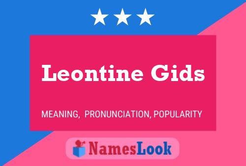 Poster del nome Leontine Gids