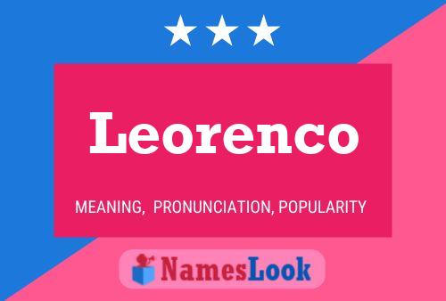 Poster del nome Leorenco