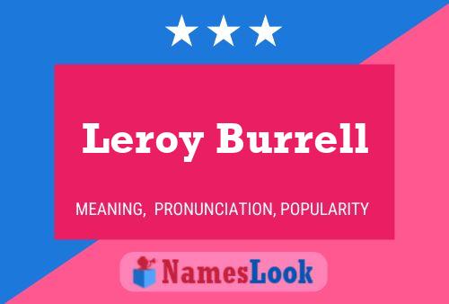 Poster del nome Leroy Burrell