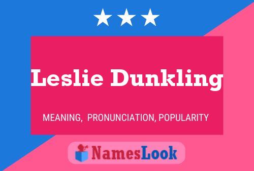 Poster del nome Leslie Dunkling