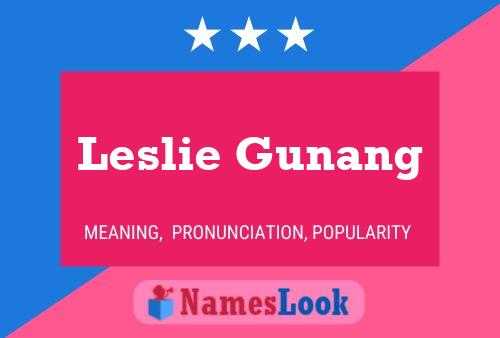 Poster del nome Leslie Gunang