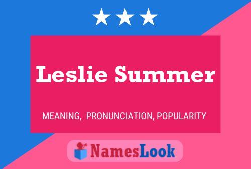 Poster del nome Leslie Summer