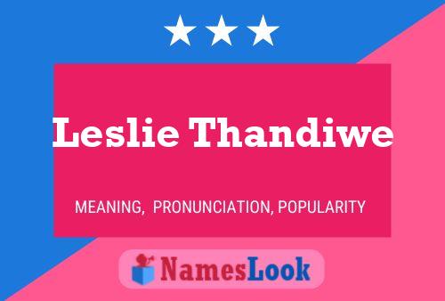 Poster del nome Leslie Thandiwe